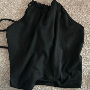 xs black sleeveless top